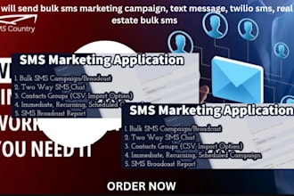 send bulk sms marketing campaign, text message, twilio sms, real estate bulk sms