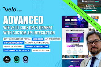 integrate custom velo code and databases into your wix site