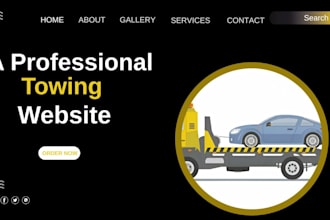 create a professional towing service website in wordpress