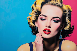 draw comic pop art portrait
