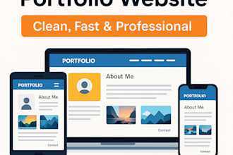 design a stunning online portfolio website