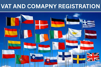 register your company and vat in germany, cyprus, malta, UK and all eu countries