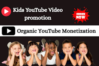do organic youtube video, kids channel promotion to targeted kiddis audiences