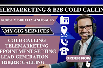 do telemarketing real estate virtual assistant and b2b cold calling