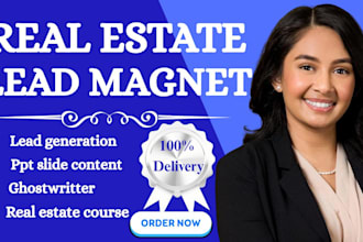 design ghostwrite real estate ebook, finance, guide  business lead magnet
