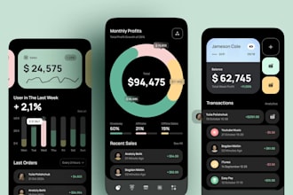 create app design ui, mobile app ui for ios and android