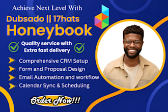 set up honeybook automaton, 17hats crm project management dubsado workflow