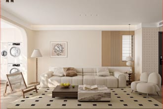 design 3d modern minimalist villa interior,2d floor plan,cgi room render,3ds max