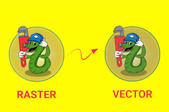 manual vector trace your logo or artwork