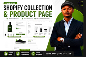 do shopify collections, shopify product variants with color swatches and menu