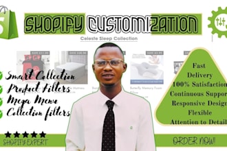 customize shopify collection, products filters, mega menu for easy shopping