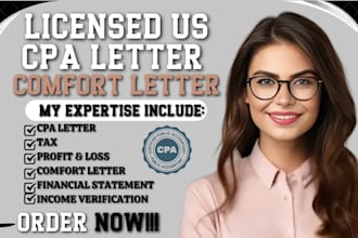 do cpa letter, us cpa comfort letter certified audit, review financial statement