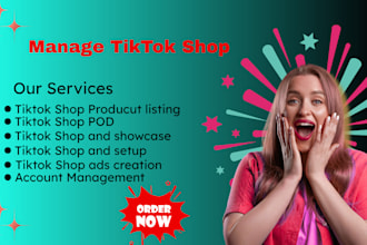 set up and optimize tiktok shop, affiliate program and tiktok ads manager