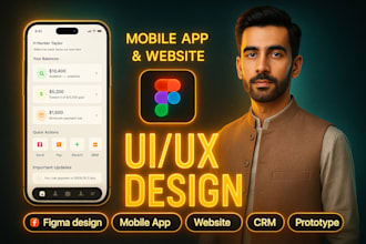design uiux or prototype wireframe for mobile and web