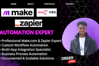 setup make com made com zapier n8n workflows automation scenarios vapi fix error