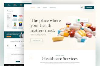 create ai telemedicine website, telehealth website, pharmacy website