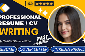 write fully optimized resume, CV, cover letter and linkedin