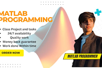 do matlab programming, matlab simulink, image signal processing and gui tasks