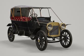 930 to 50s antique car model,aerospace vehicle, gta fivem car,XML part,lego car