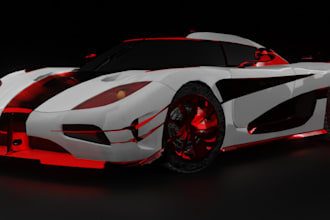 rejuvenate tg car,4c spider for unity game,product animation,dnd car sculpture