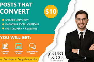 create a strategic content plan and write captions for your social media