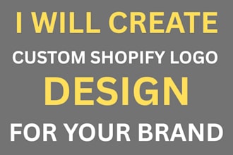create custom shopify logo and design amazon, ebay stores