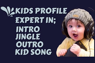 compose and sing youtube channel children song jingle intro and outro for you