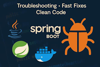 fix bugs in java spring boot application or dockerfile