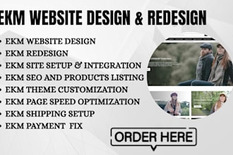setup optimized ekm ecommerce website design ekm product listing SEO