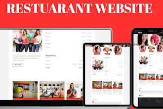 design website for your bar restaurant cafe food truck or lounge