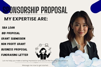 create a catchy sponsorship proposal nonprofit grant sba loan fundraising letter