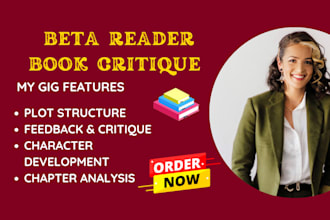 beta read fantasy science fiction novels historical horror thriller mystery book