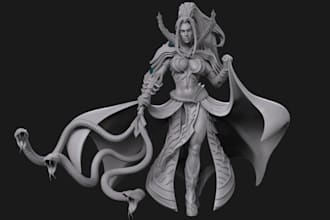 do custom 3d character modeling 3d sculpting printable model zbrush 3d character