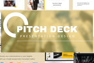 design and redesign powerpoint and investor pitch decks for your business