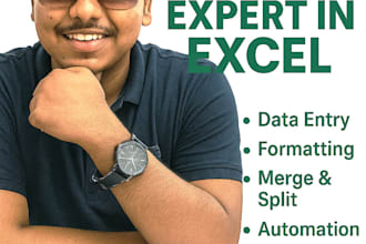 do data entry, format, split, virtual assistance to business