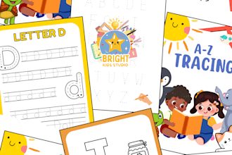 design custom educational worksheets for kids