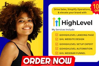 be your longterm gohighlevel landing page expert setup gohighlevel funnel ghl VA