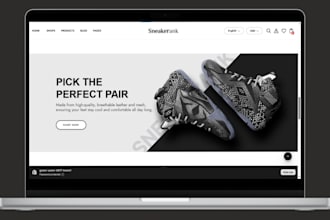 build sneaker website sneaker shopify store shoe website footwear shopify store