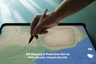 create gis based land mapping survey data flood zone survey