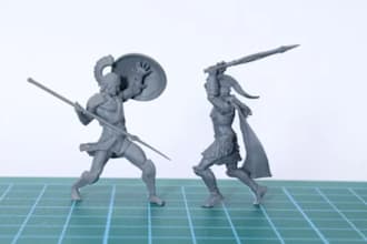 sculpt 3d articulated figure miniature figure 3d character modeling for action f