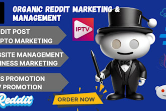 do reddit post for crypto saas, iptv webiste, ai app, io, and ecommerce business