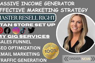 do master resell right set up beacons and stan store for passive sales