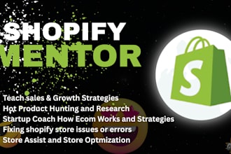 be your high ticket shopify dropship coach consultant shopify marketing mentor