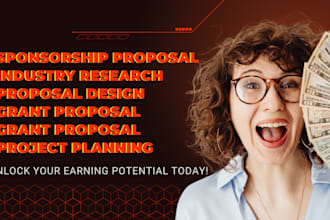 write and design event sponsorship proposals, brand and business proposals