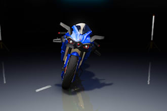sculpt 3d motorcycrle parts,3d body panels,ue5 body rigging,tricycle stl fairing