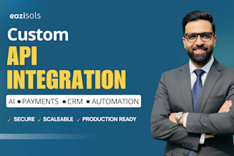 provide custom API development and integration for any industry