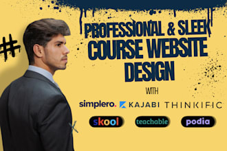 build profitable online course website with kajabi thinkific simplero teachable