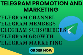 promote your telegram channel, telegram group, increase telegram members