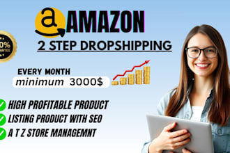 do 2 step amazon dropshiping full store mangement fbm