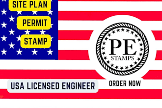 provide pe stamping and review for architectural, civil, structural,